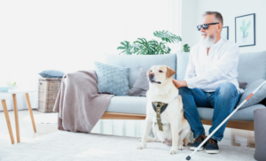 GARANT blinder Mann mit Hund